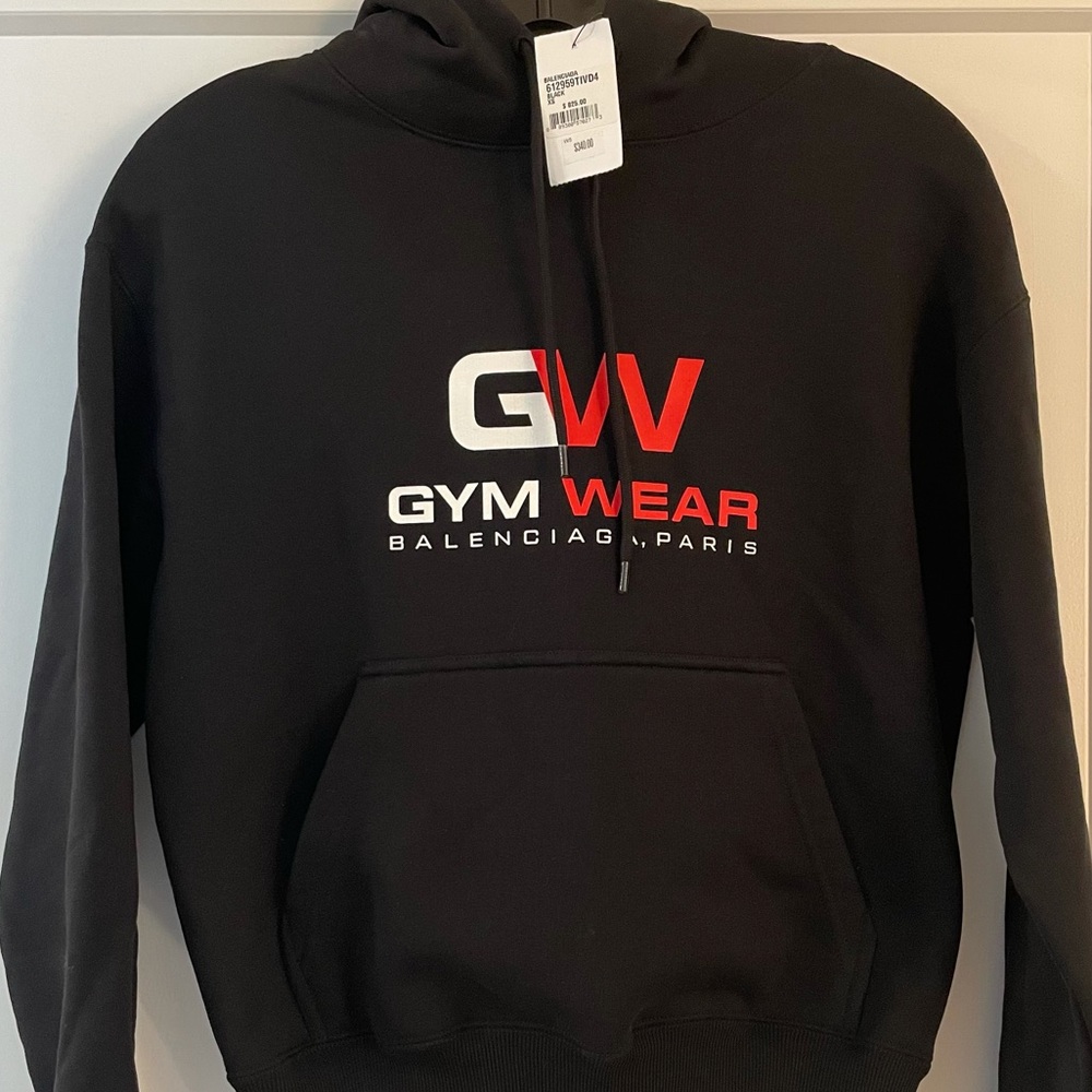 Sold Balenciaga gym gw hoodie xs